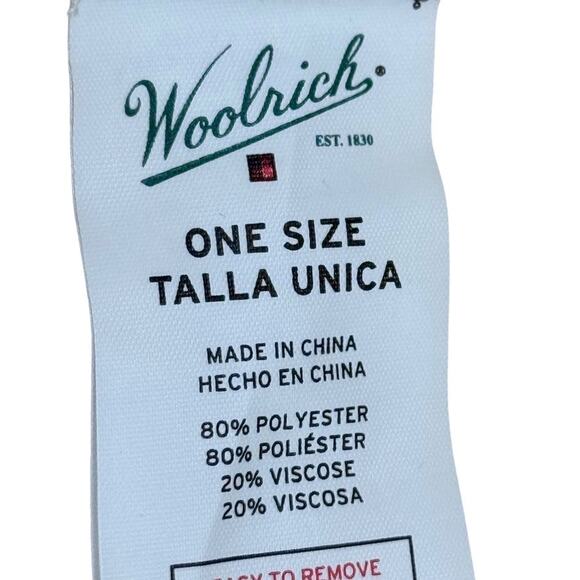 Woolrich Womens Striped Poncho Fleece Fringe Beige Pink Jacket Cardigan sz O/S - Picture 16 of 16